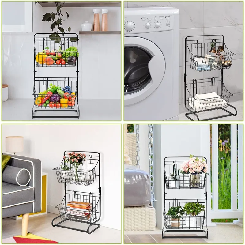 Organizator baie/bucatarie cu 2 cosuri incluse