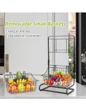 Organizator baie/bucatarie cu 2 cosuri incluse