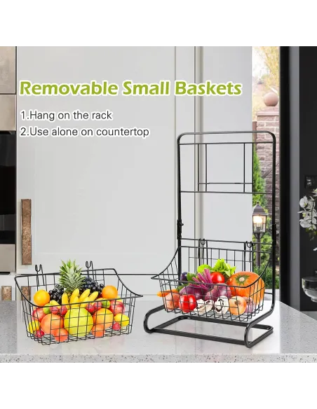 Organizator baie/bucatarie cu 2 cosuri incluse