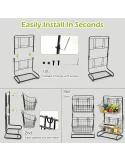 Organizator baie/bucatarie cu 2 cosuri incluse
