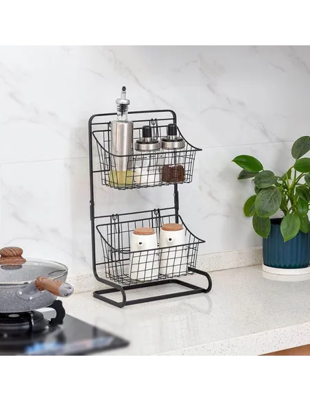 Organizator baie/bucatarie cu 2 cosuri incluse