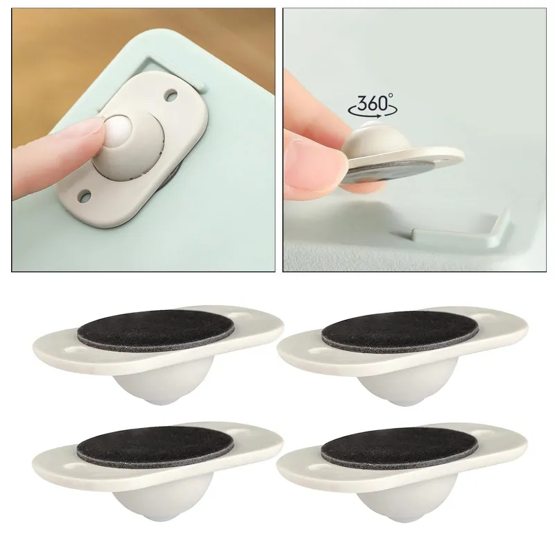 Set 4 x rotite pivotante cu adeziv de lipit