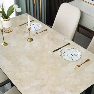 Folie adeziva imitatie marmura, 60 x 300 cm - crem 2