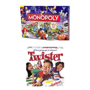 Twister + Monopoly - jocuri de societate pentru copii si adulti