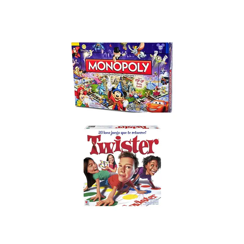 Twister + Monopoly - jocuri de societate pentru copii si adulti