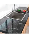 Pachet Autocolant imitatie marmura neagra, 60 x