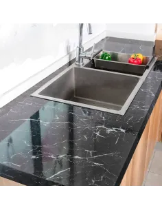 Pachet Autocolant imitatie marmura neagra, 60 x
