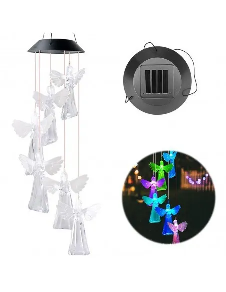 Set 2 x Decoratiune solara de gradina, 6 Ingerasi