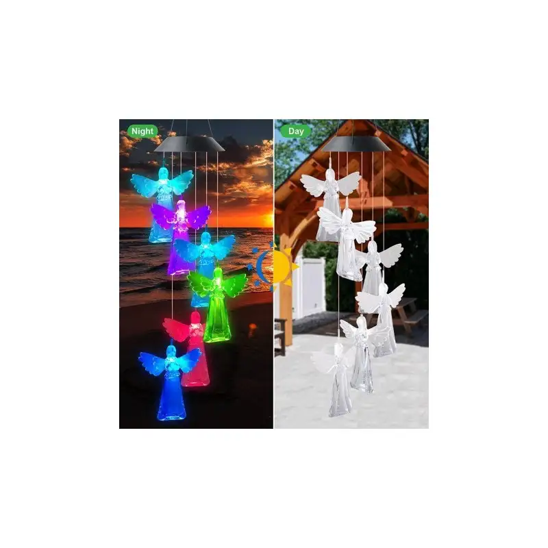 Set 2 x Decoratiune solara de gradina, 6 Ingerasi