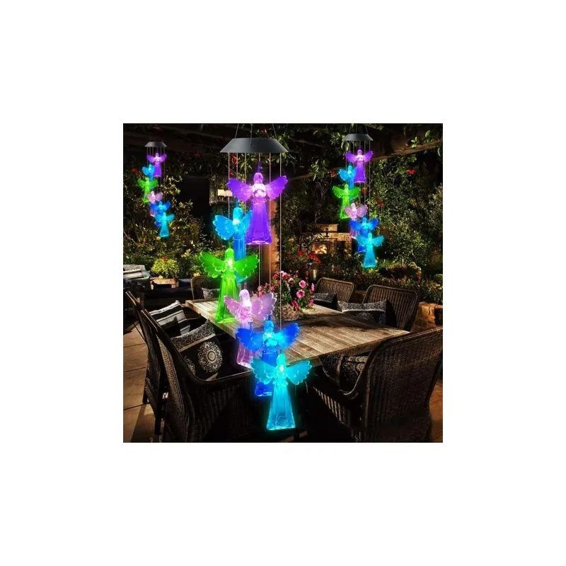 Set 2 x Decoratiune solara de gradina, 6 Ingerasi