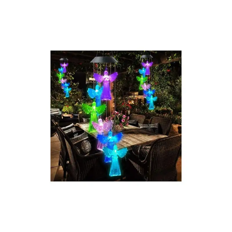 Set 2 x Decoratiune solara de gradina, 6 Ingerasi