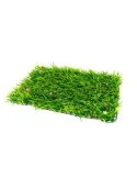 Gard cu iarba decor cu floricele, 60x40cm