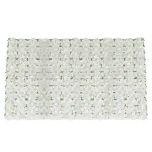 Gard artificial cu flori 100x100 cm 2