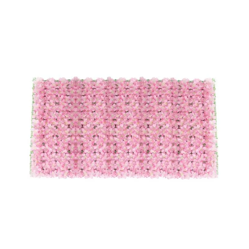 Gard artificial cu flori 100x100 cm