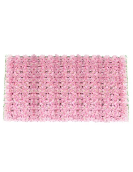 Gard artificial cu flori 100x100 cm