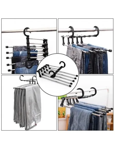 Set 4 x umeras organizator pantaloni, in cascada