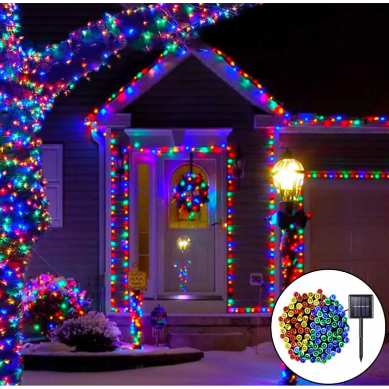 Set 2 x Instalatie LED pentru exterior cu incarcare solara