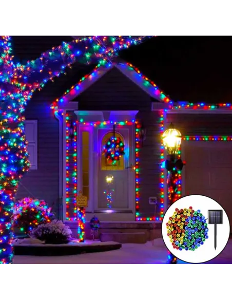 Set 2 x Instalatie LED pentru exterior cu incarcare solara