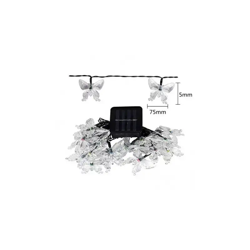 Set 2 x Instalatie solara 50 led , Fluturi Cristal