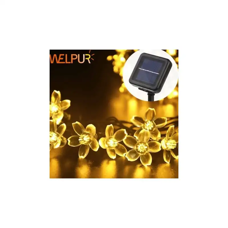 Set 2 x Instalatie solara floricele , 50 led-uri