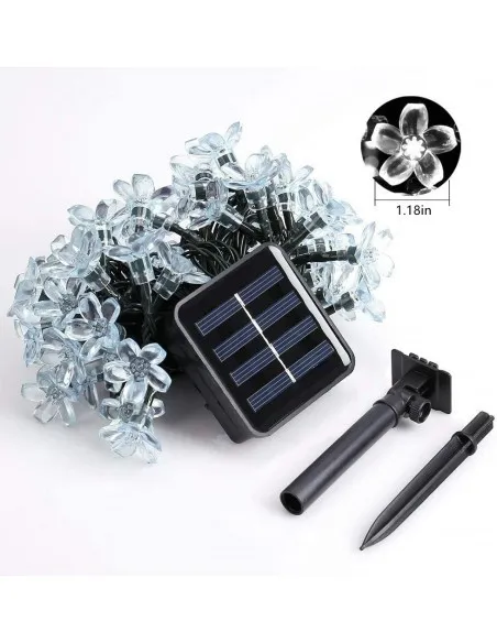 Set 2 x Instalatie solara floricele , 50 led-uri
