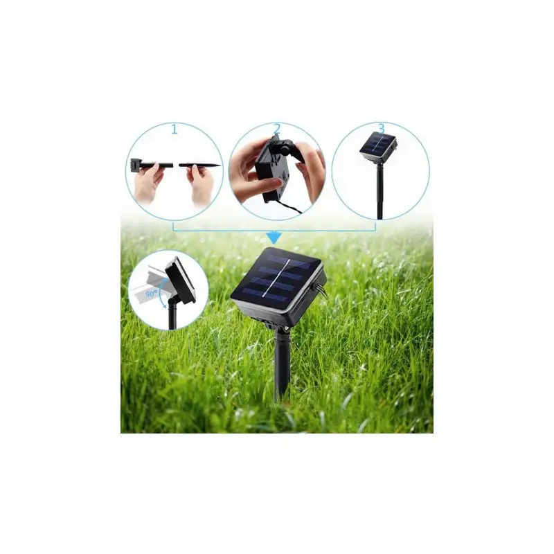 Set 2 x Instalatie solara floricele , 50 led-uri