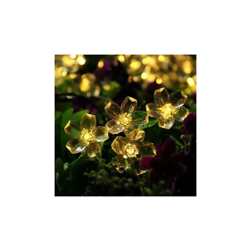 Set 2 x Instalatie solara floricele , 50 led-uri