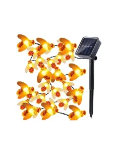 Set 2 x Instalatie solara albinute, 50 led-uri multicolor 2