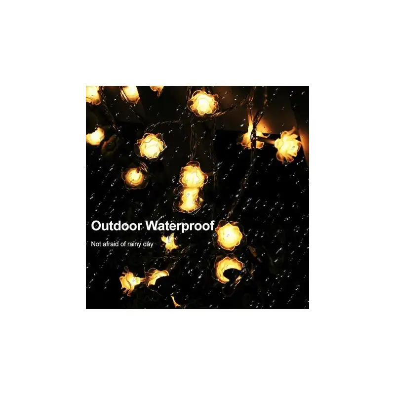 Set 2 x Instalatie solara 50 LED trandafiri