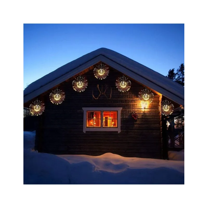 Set 2 x Instalație Tip Artificii 96 LED – Interconectabil, Diverse Culori, Interior & Exterior