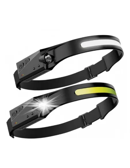 Set 2 x Lanterna frontala LED, 350 lumeni, Negru
