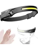 Set 2 x Lanterna frontala LED, 350 lumeni, Negru