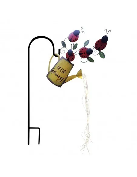 Set 2 x Stropitoare solara cu buburuze , lampa decorativa pentru gradina