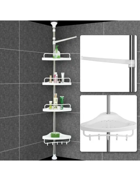 Etajera colt pentru baie multi corner shelf