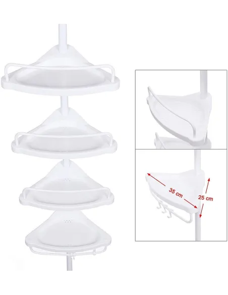 Etajera colt pentru baie multi corner shelf