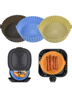 Set 2 Tavi din silicon pentru friteuza cu aer cald