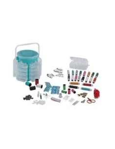 Trusa de cusut si croitorie, portabila, cu 210 accesorii 2