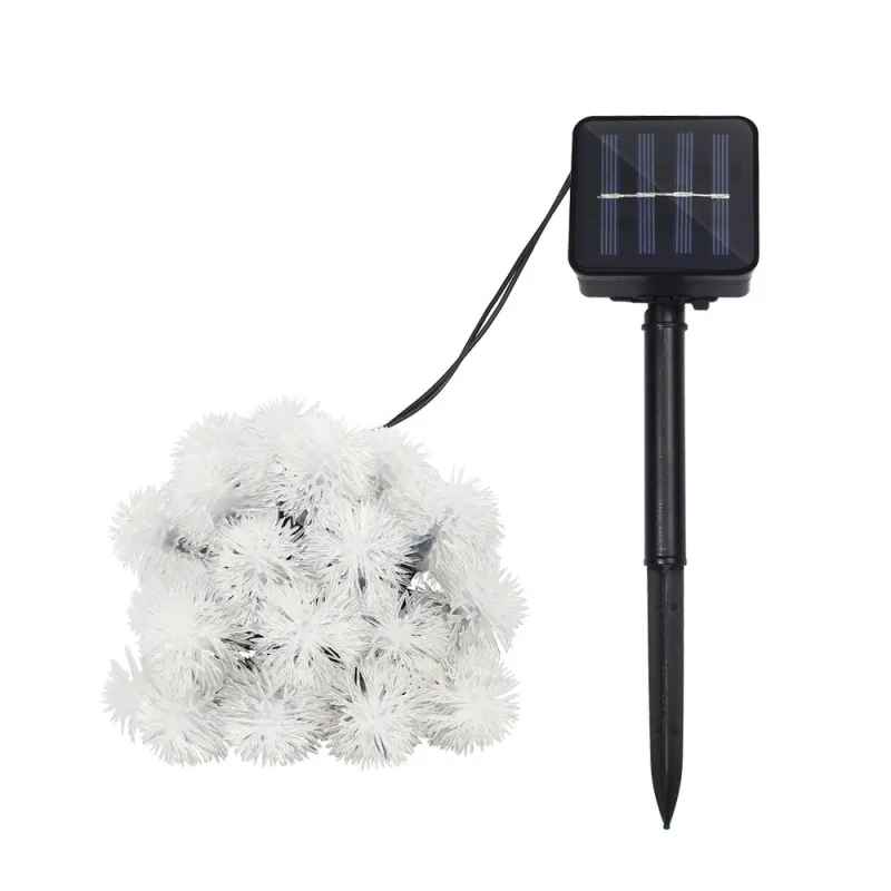 Instalatie solara tip bugarasi de zapada cu 50 leduri multicolor