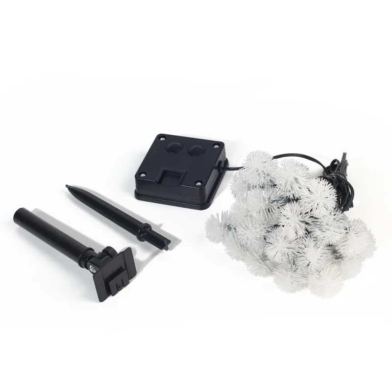 Instalatie solara tip bugarasi de zapada cu 50 leduri multicolor