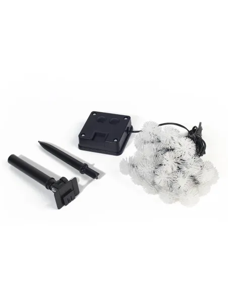 Instalatie solara tip snowball cu 50 leduri multicolor