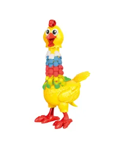 Plastilina creativa-Puiul amuzant cu pene colorate