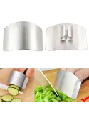 Set 2 x Protectie degete pentru feliere alimente, reglabil, otel inoxidabil