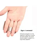Set 2 x Protectie degete pentru feliere alimente, reglabil, otel inoxidabil