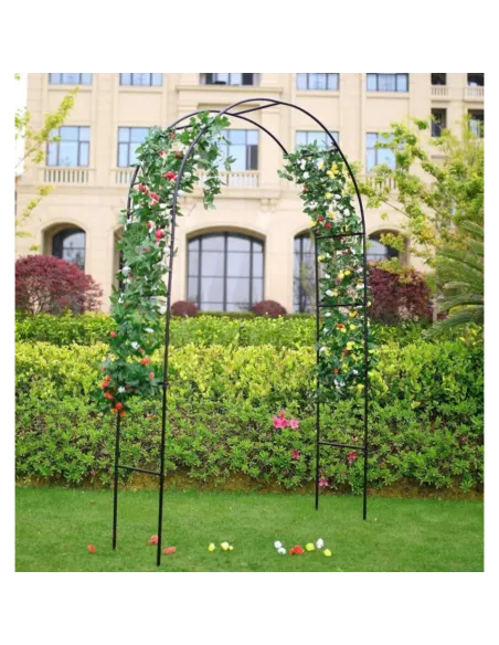 Arcada metalica de gradina pentru flori cataratoare