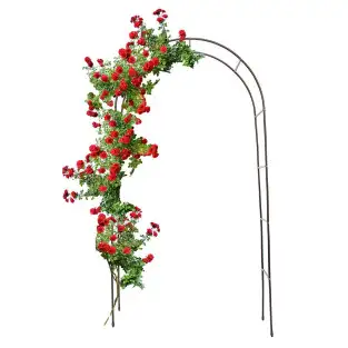 Arcada metalica de gradina pentru flori cataratoare