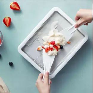 Plita termica pentru inghetata tip rulou