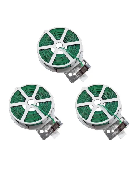Set 3 x rola cu sfoara de plastic pentru legat plante 50 M