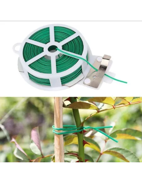 Set 3 x rola cu sfoara de plastic pentru legat plante 50 M