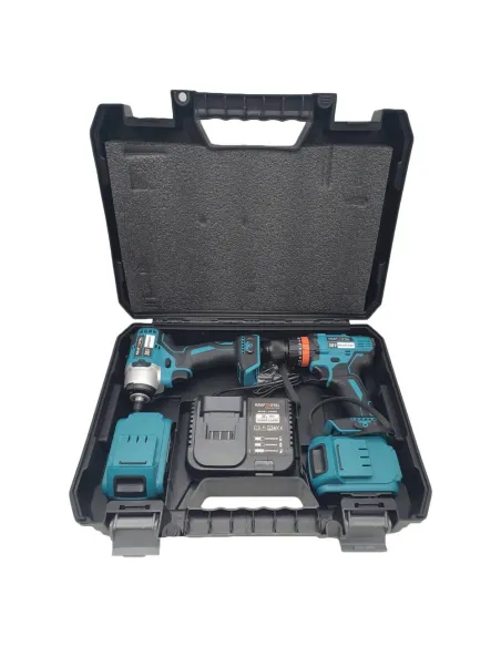 Set cheie de impact 2 in1 si flex kraftroyal, 2 acumulatori, 36V, 8ah, trusa