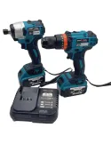 Set cheie de impact 2 in1 si flex kraftroyal, 2 acumulatori, 36V, 8ah, trusa